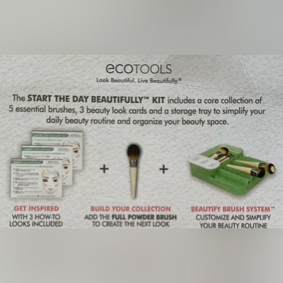 🆕 EcoTools Makeup Brush Set Start the day beautifully NWT - Picture 3 of 4